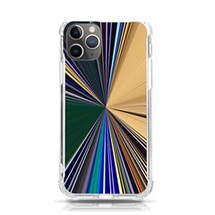 Blue Hexagon Pattern Iphone 11 Pro 5 8 Inch Tpu Uv Print Case by Cemarart