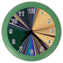 Flower Petal Bud Color Wall Clock by Cemarart