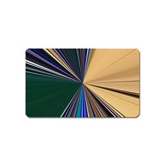 Colorful Centroid Line Stroke Magnet (name Card) by Cemarart