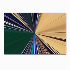 Colorful Centroid Line Stroke Postcard 4 x 6  (pkg Of 10) by Cemarart