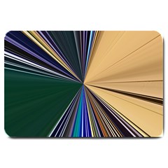 Colorful Centroid Line Stroke Large Doormat by Cemarart