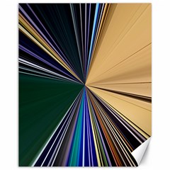 Colorful Centroid Line Stroke Canvas 11  X 14  by Cemarart