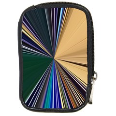 Colorful Centroid Line Stroke Compact Camera Leather Case by Cemarart