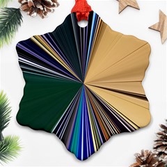 Colorful Centroid Line Stroke Ornament (snowflake) by Cemarart