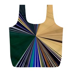 Colorful Centroid Line Stroke Full Print Recycle Bag (l) by Cemarart