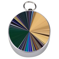 Colorful Centroid Line Stroke Silver Compasses by Cemarart