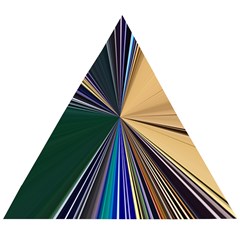 Colorful Centroid Line Stroke Wooden Puzzle Triangle by Cemarart