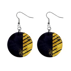 Grunge Lines Stone Textures, Background With Lines Mini Button Earrings by nateshop