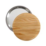 Light Wooden Texture, Wooden Light Brown Background 2.25  Handbag Mirrors Front