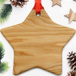 Light Wooden Texture, Wooden Light Brown Background Ornament (Star) Front