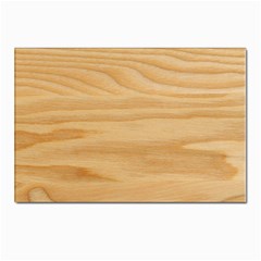 Light Wooden Texture, Wooden Light Brown Background Postcards 5  X 7  (pkg Of 10) by nateshop