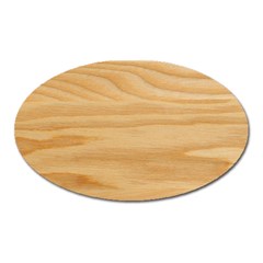 Light Wooden Texture, Wooden Light Brown Background Oval Magnet by nateshop