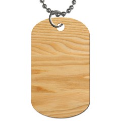 Light Wooden Texture, Wooden Light Brown Background Dog Tag (one Side) by nateshop