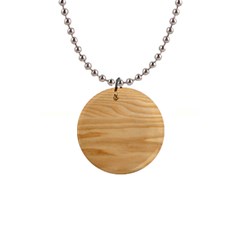 Light Wooden Texture, Wooden Light Brown Background 1  Button Necklace