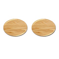 Light Wooden Texture, Wooden Light Brown Background Cufflinks (oval) by nateshop