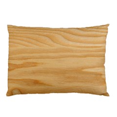 Light Wooden Texture, Wooden Light Brown Background Pillow Case (two Sides) by nateshop