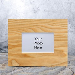 Light Wooden Texture, Wooden Light Brown Background White Tabletop Photo Frame 4 x6  by nateshop