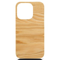 Light Wooden Texture, Wooden Light Brown Background Iphone 14 Pro Black Uv Print Case by nateshop