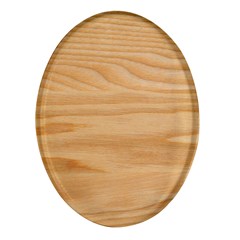 Light Wooden Texture, Wooden Light Brown Background Oval Glass Fridge Magnet (4 Pack) by nateshop