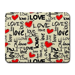 Love Abstract Background Love Textures Small Mousepad by nateshop