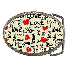 Love Abstract Background Love Textures Belt Buckles by nateshop