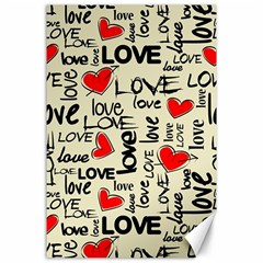 Love Abstract Background Love Textures Canvas 24  X 36  by nateshop