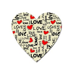 Love Abstract Background Love Textures Heart Magnet by nateshop