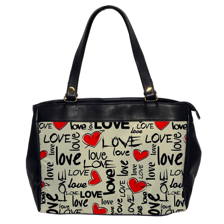 Love Abstract Background Love Textures Oversize Office Handbag