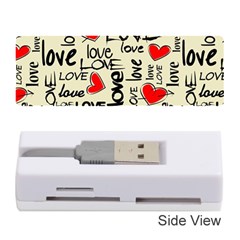 Love Abstract Background Love Textures Memory Card Reader (stick) by nateshop