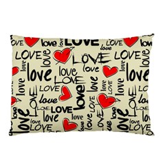 Love Abstract Background Love Textures Pillow Case (two Sides)