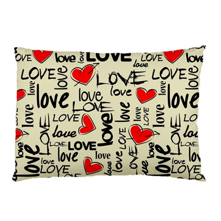 Love Abstract Background Love Textures Pillow Case (Two Sides)