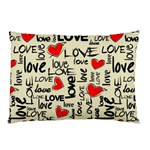 Love Abstract Background Love Textures Pillow Case (Two Sides) Back