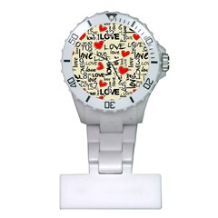 Love Abstract Background Love Textures Plastic Nurses Watch by nateshop