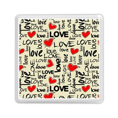 Love Abstract Background Love Textures Memory Card Reader (square) by nateshop