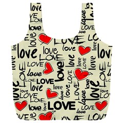 Love Abstract Background Love Textures Full Print Recycle Bag (xxl) by nateshop