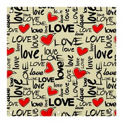 Love Abstract Background Love Textures Banner And Sign 3  X 3  by nateshop