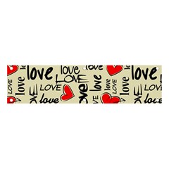 Love Abstract Background Love Textures Banner And Sign 4  X 1  by nateshop