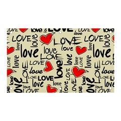 Love Abstract Background Love Textures Banner And Sign 5  X 3  by nateshop