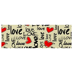 Love Abstract Background Love Textures Banner And Sign 9  X 3  by nateshop