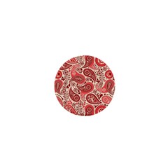 Paisley Red Ornament Texture 1  Mini Magnets by nateshop