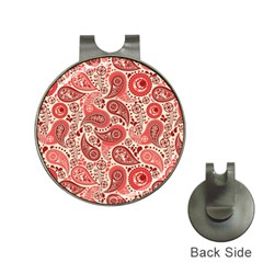 Paisley Red Ornament Texture Hat Clips With Golf Markers by nateshop