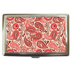 Paisley Red Ornament Texture Cigarette Money Case by nateshop