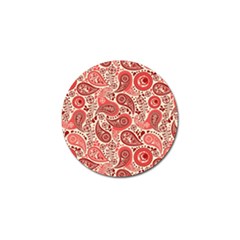 Paisley Red Ornament Texture Golf Ball Marker (10 Pack) by nateshop