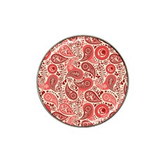 Paisley Red Ornament Texture Hat Clip Ball Marker (4 Pack)