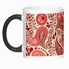 Paisley Red Ornament Texture Morph Mug by nateshop