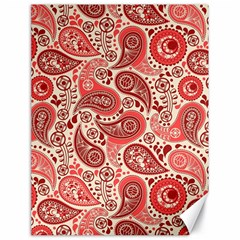 Paisley Red Ornament Texture Canvas 18  X 24  by nateshop