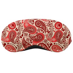 Paisley Red Ornament Texture Sleep Mask by nateshop