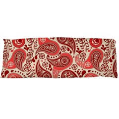 Paisley Red Ornament Texture Body Pillow Case Dakimakura (two Sides) by nateshop