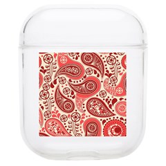 Paisley Red Ornament Texture Soft Tpu Airpods 1/2 Case by nateshop