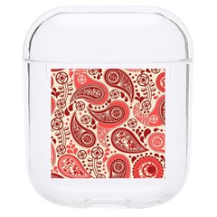 Paisley Red Ornament Texture Hard Pc Airpods 1/2 Case by nateshop